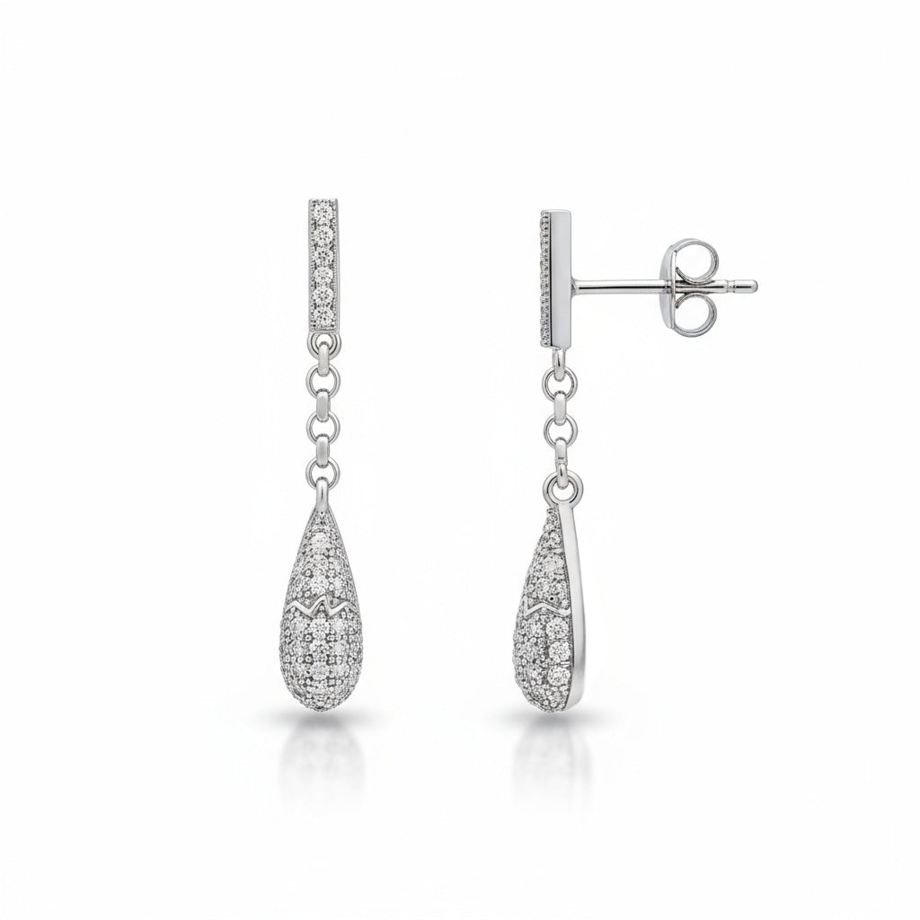 PENDIENTES PLATA 925MM CIRCONITAS