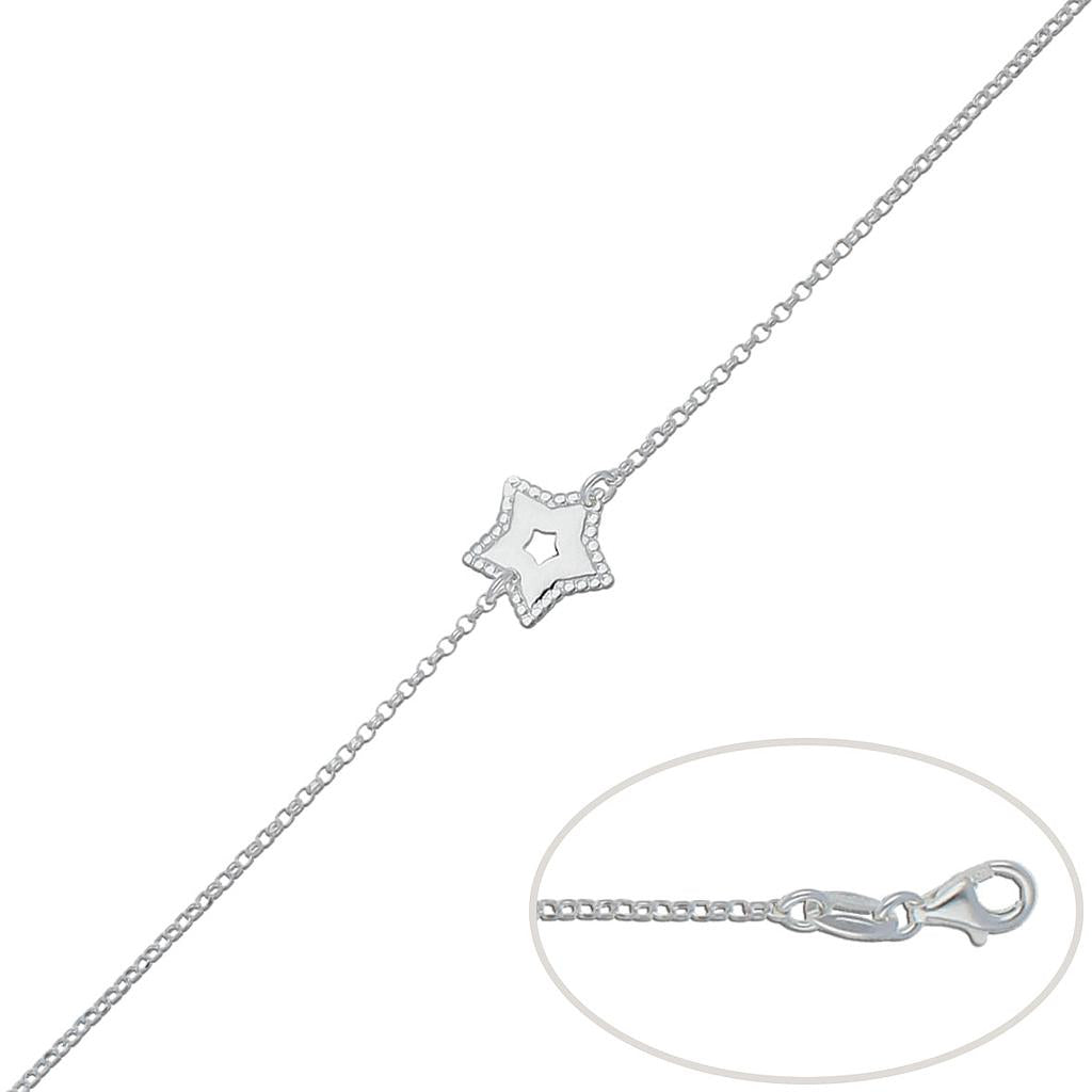 PULSERA PLATA 925MM ESTRELLA