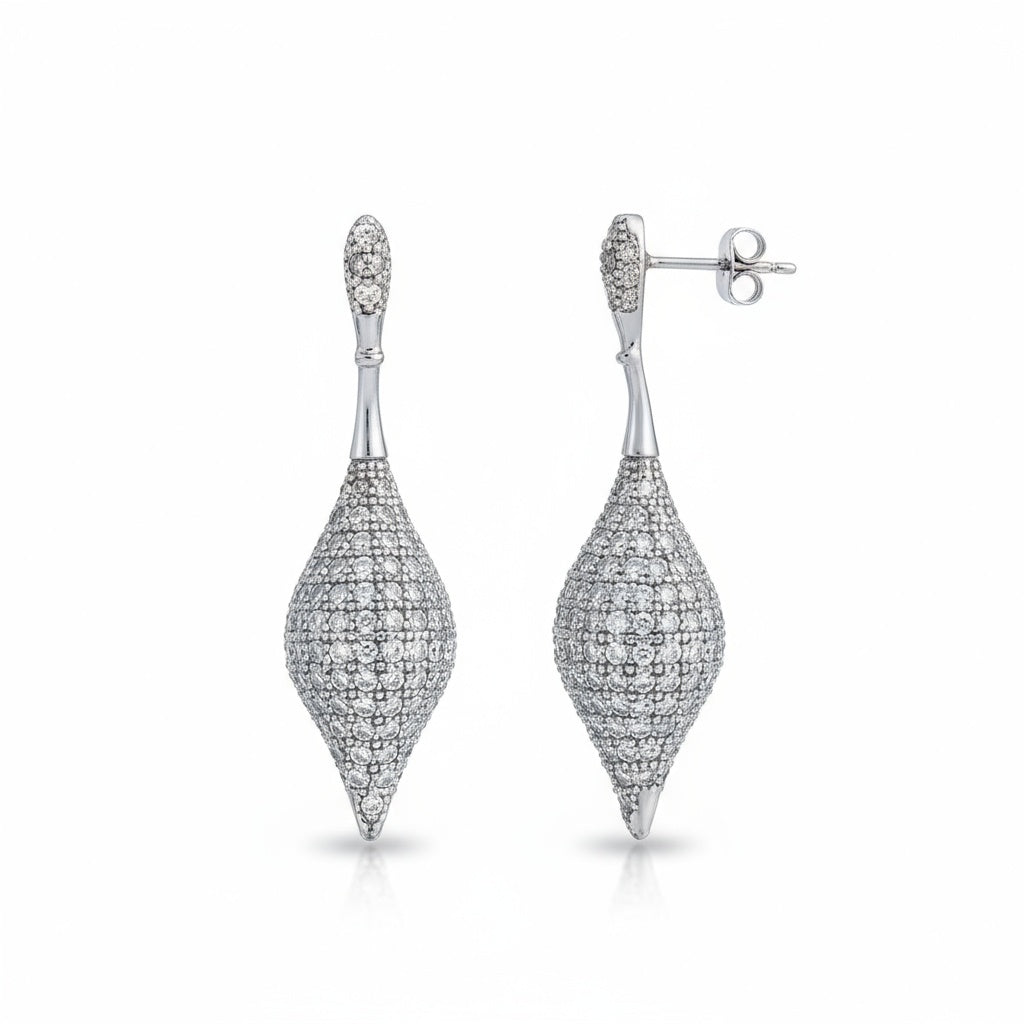 PENDIENTES PLATA 925MM CIRCONITAS