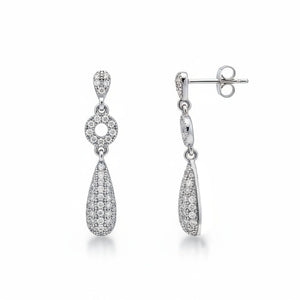 PENDIENTES PLATA 925MM CIRCONITAS