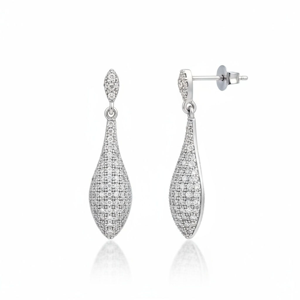 PENDIENTES PLATA 925MM CIRCONITAS
