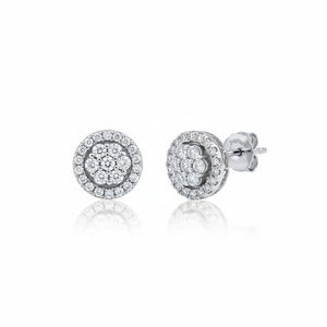 PENDIENTES REDONDO CIRCONITA PLATA 925MM