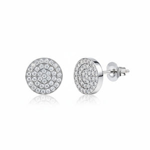 PENDIENTES PLATA 925MM REDONDO CIRCONITAS