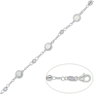 PULSERA PLATA 925MM CIRCULOS