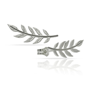PENDIENTES PLATA 925MM TREPADORES HOJA