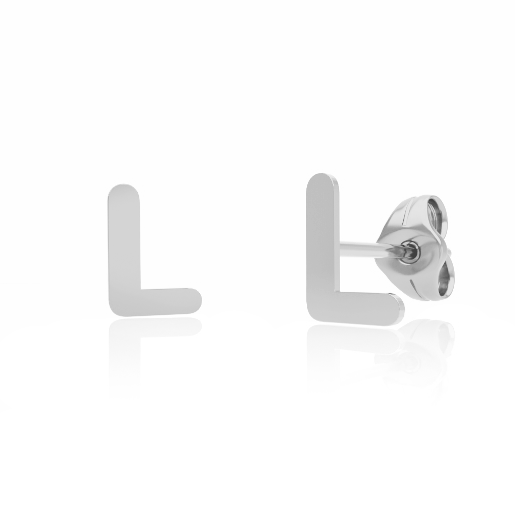 PENDIENTES PLATA 925MM INICIALES