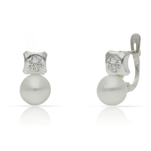 PENDIENTES PLATA 925MM PERLAS