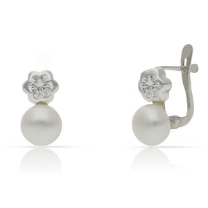 PENDIENTES PLATA 925MM PERLAS