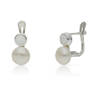 PENDIENTES PLATA 925MM PERLAS