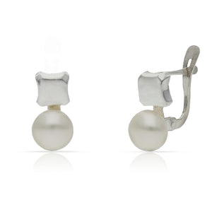 PENDIENTES PLATA 925MM PERLAS