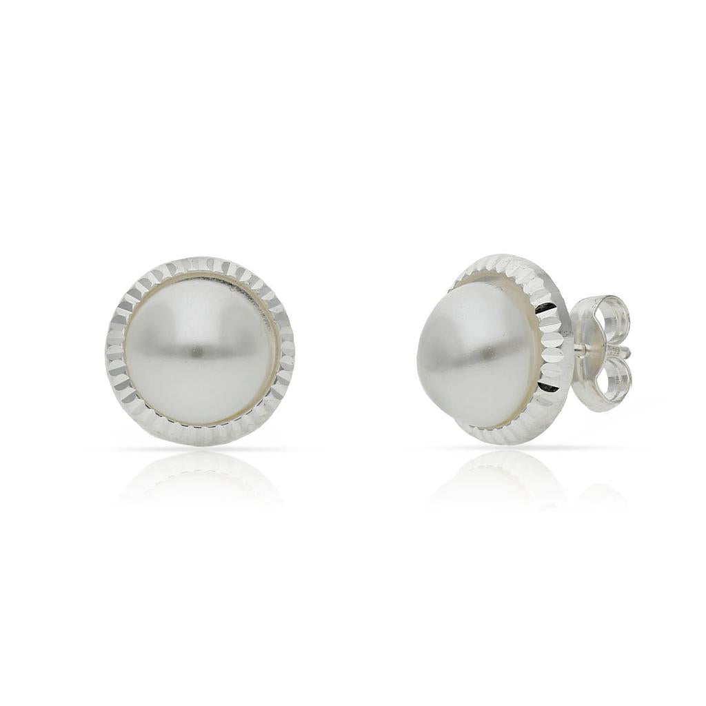 PENDIENTES PLATA 925MM PERLAS - 10.50MM