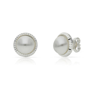 PENDIENTES PLATA 925MM PERLAS - 10.50MM