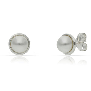 PENDIENTES PLATA 925MM PERLAS - 7.50MM