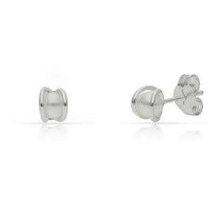 PENDIENTES PLATA 925MM PERLAS - 4MM