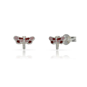 PENDIENTES PLATA 925MM LIBELULA ESMALTADA - 5x7.50MM