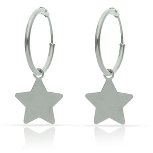 AROS PLATA 925MM ESTRELLA - 12MM
