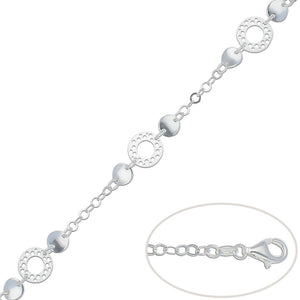 PULSERA PLATA 925MM CIRCULOS