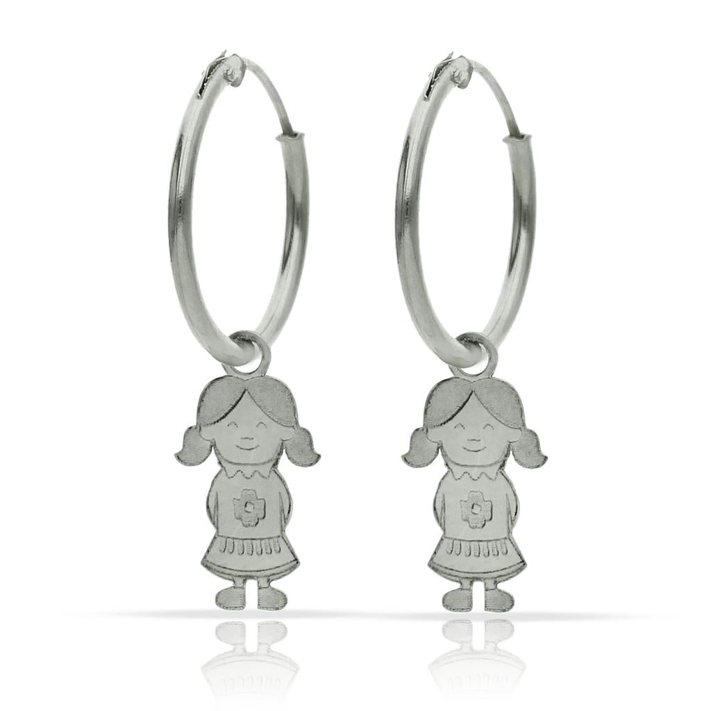 AROS PLATA 925MM NIÑA - 12MM