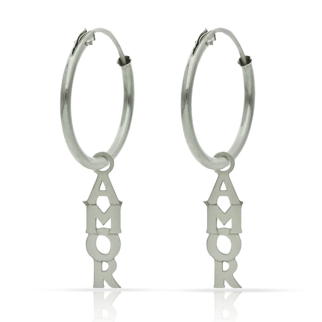AROS PLATA 925MM AMOR - 12MM