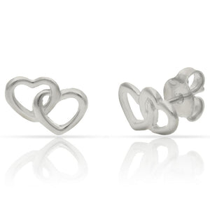 PENDIENTES PLATA 925MM CORAZONES - 11x8MM