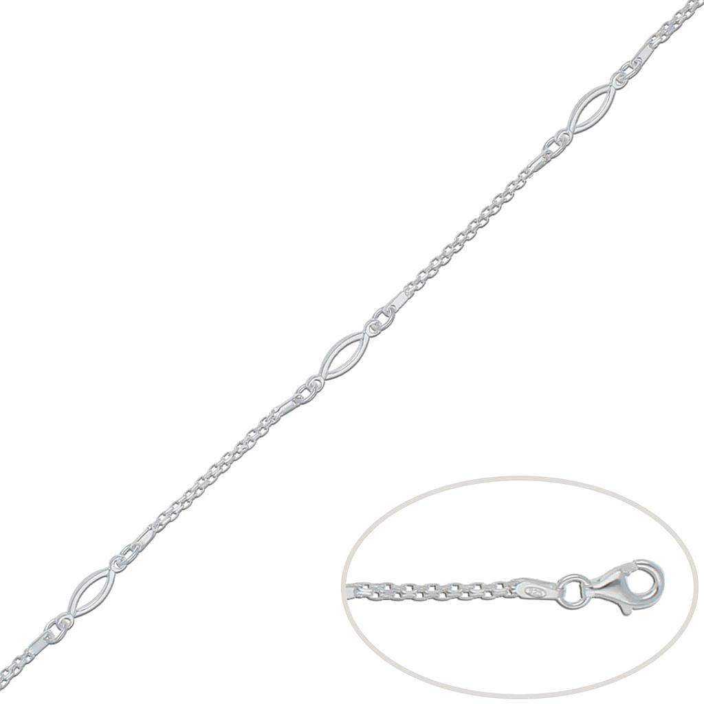 PULSERA PLATA 925MM OVAL