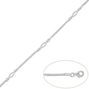 PULSERA PLATA 925MM OVAL