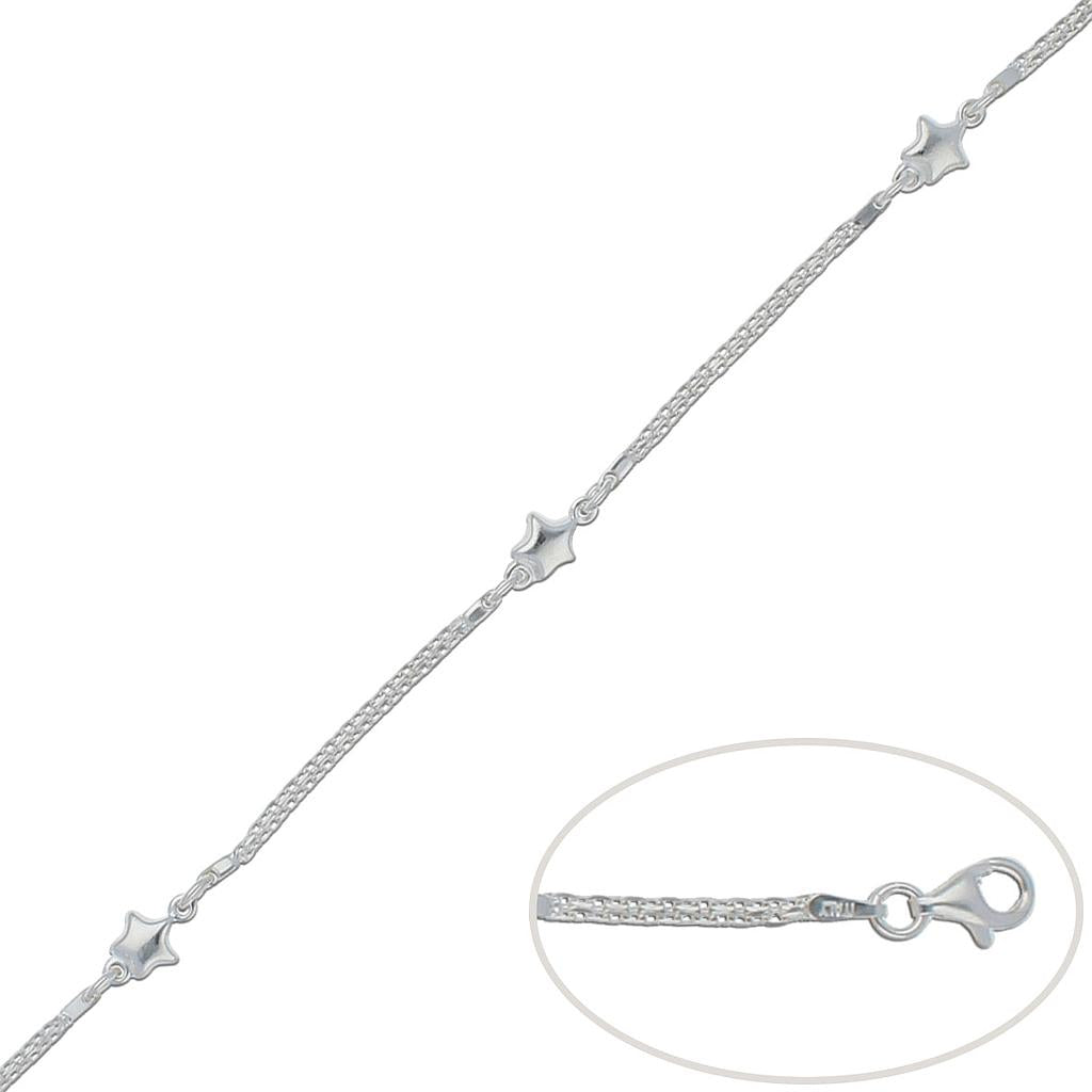 PULSERA PLATA 925MM ESTRELLAS