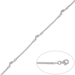 PULSERA PLATA 925MM DELFINES