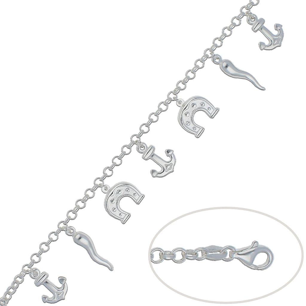 PULSERA PLATA 925MM DE LA SUERTE