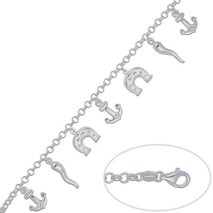 PULSERA PLATA 925MM DE LA SUERTE