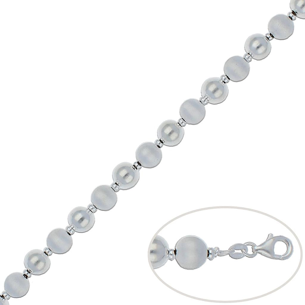 PULSERA PLATA 925MM BOLAS - 8MM