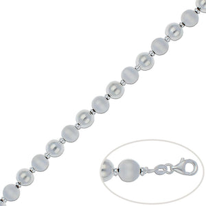 PULSERA PLATA 925MM BOLAS - 8MM