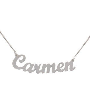 GARGANTILLA PLATA 925MM NOMBRE GRANDE