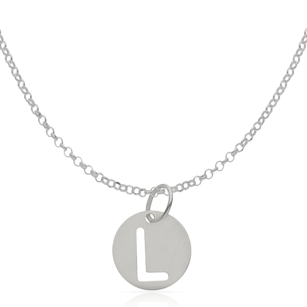 GARGANTILLA PLATA 925MM LETRA CALADA - 12MM