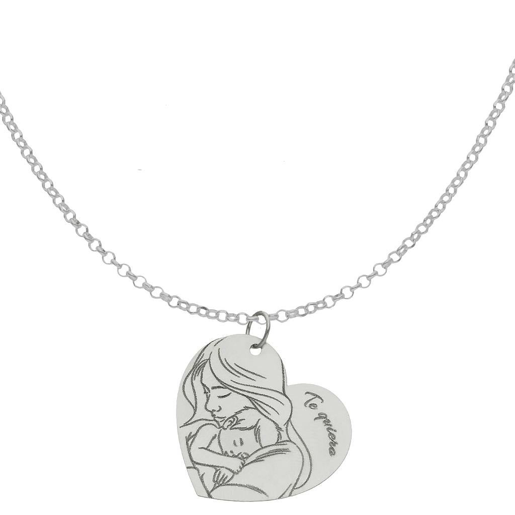 GARGANTILLA PLATA 925MM DE LA MADRE - 20X18MM