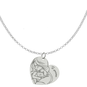 GARGANTILLA PLATA 925MM DE LA MADRE - 20X18MM