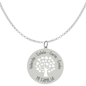 GARGANTILLA PLATA 925MM ARBOL FAMILIA - 25MM