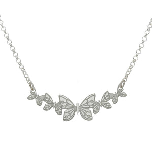 GARGANTILLA PLATA 925MM MARIPOSAS