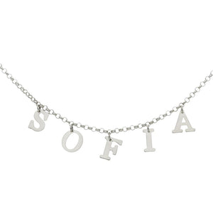 GARGANTILLA PLATA 925MM NOMBRE