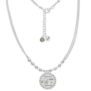 GARGANTILLA MI HISTORIA PLATA 925MM - ERES UNA SEÑO DE MATRICULA