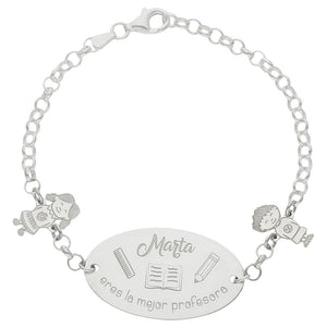 PULSERA PLATA 925MM MEJOR PROFE