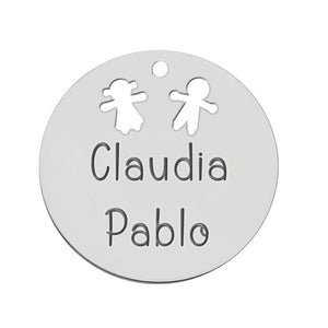 MI HISTORIA - ABALORIO PLATA 925MM NIÑA + NIÑO