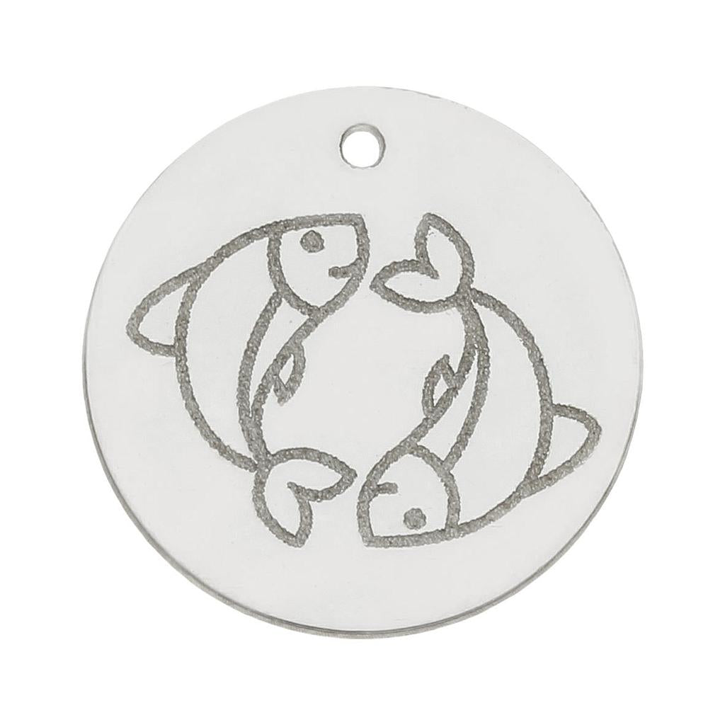 MI HISTORIA - ABALORIO PLATA 925MM HOROSCOPO PISCIS