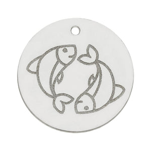 MI HISTORIA - ABALORIO PLATA 925MM HOROSCOPO PISCIS