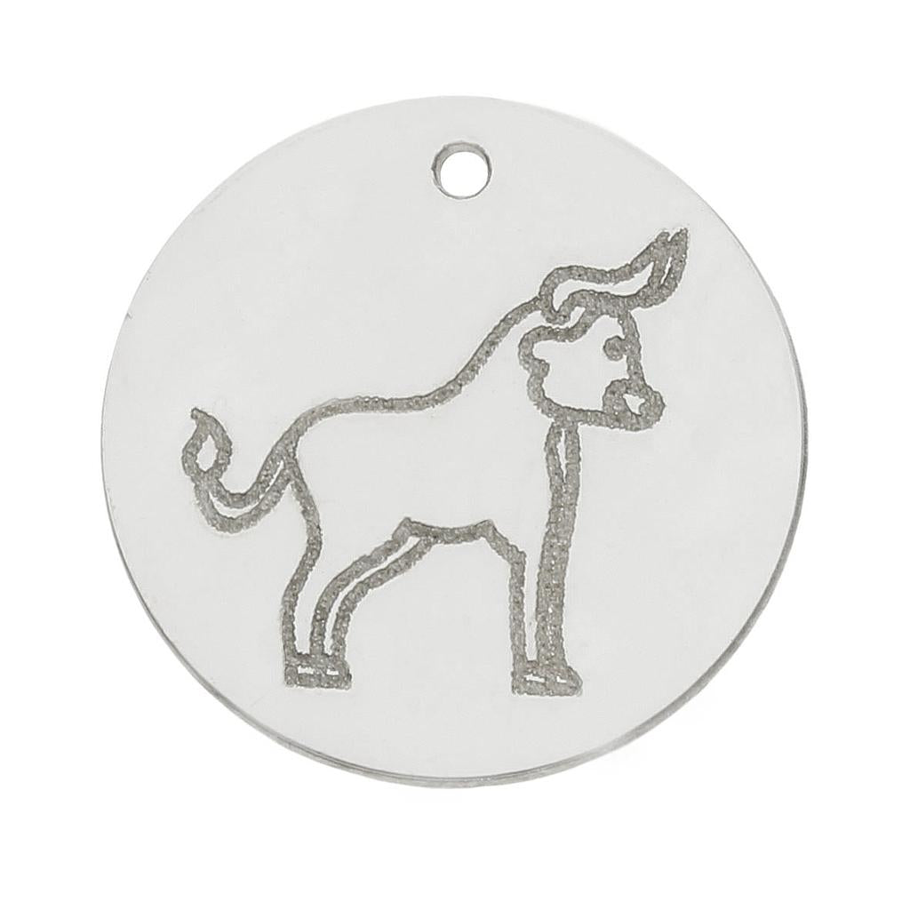 MI HISTORIA - ABALORIO PLATA 925MM HOROSCOPO TAURO