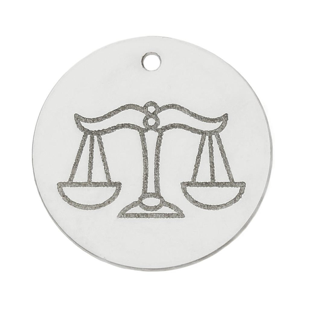 MI HISTORIA - ABALORIO PLATA 925MM HOROSCOPO LIBRA