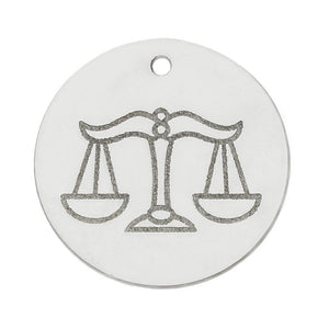 MI HISTORIA - ABALORIO PLATA 925MM HOROSCOPO LIBRA