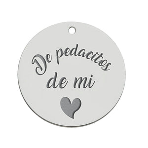 MI HISTORIA - ABALORIO PLATA 925MM PEDACITOS