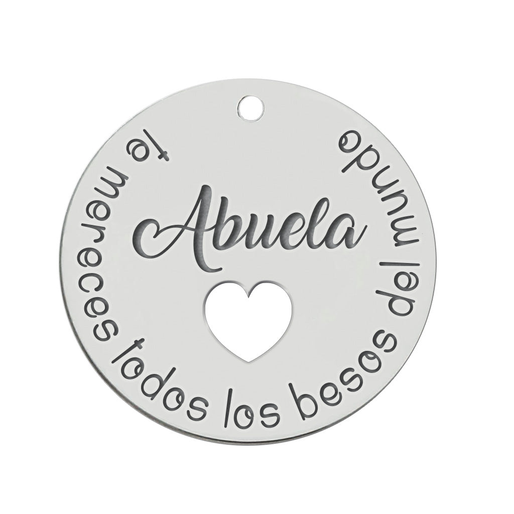 MI HISTORIA - ABALORIO PLATA 925MM ABUELA