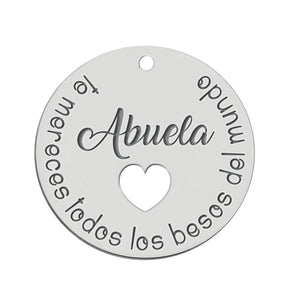 MI HISTORIA - ABALORIO PLATA 925MM ABUELA